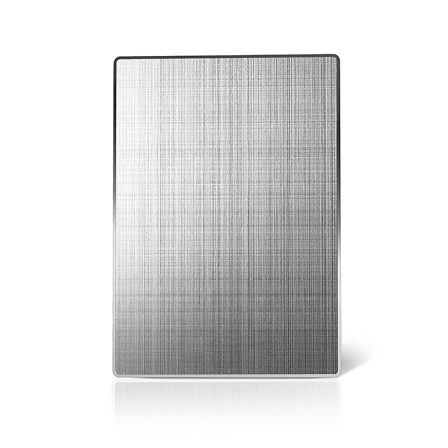 Placa de aluminio anodizado estampado
