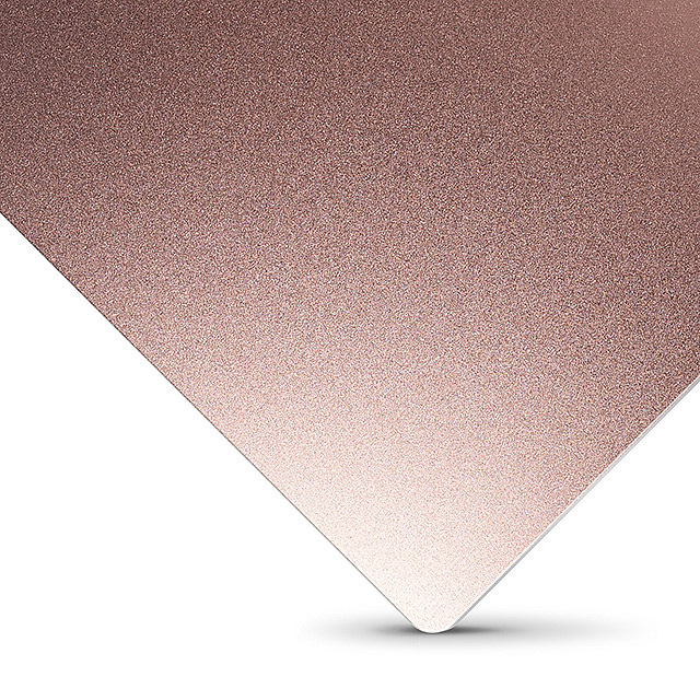 Elektrolytisch gef&auml;rbte, sandgestrahlte eloxierte Aluminiumplatte