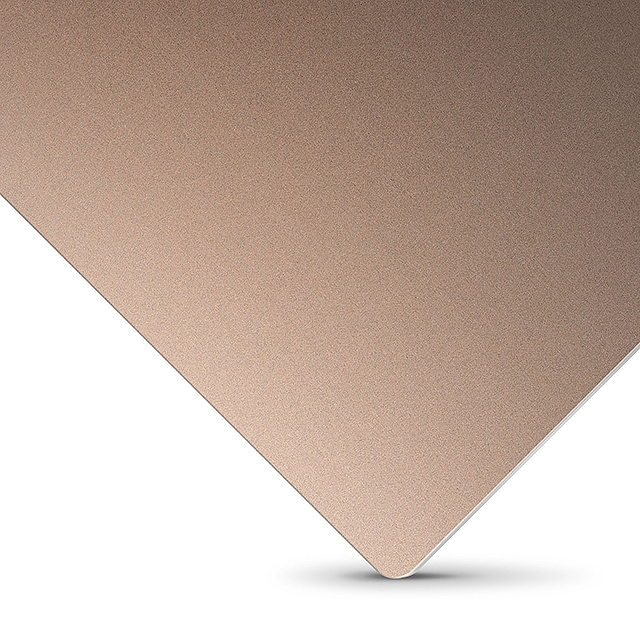 Sandstrahlen der eloxierten Aluminiumplatte