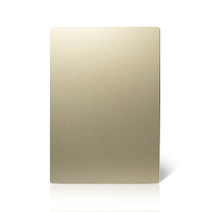 Placa de aluminio anodizado con chorro de arena colorante electrol&iacute;tico