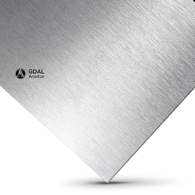 Brushed Grey Anodized ແຜ່ນອາລູມິນຽມ